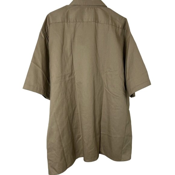 Dickies 2XL Original Khaki Men's Work Shirt Button-Down NEW - Picture 3 of 15